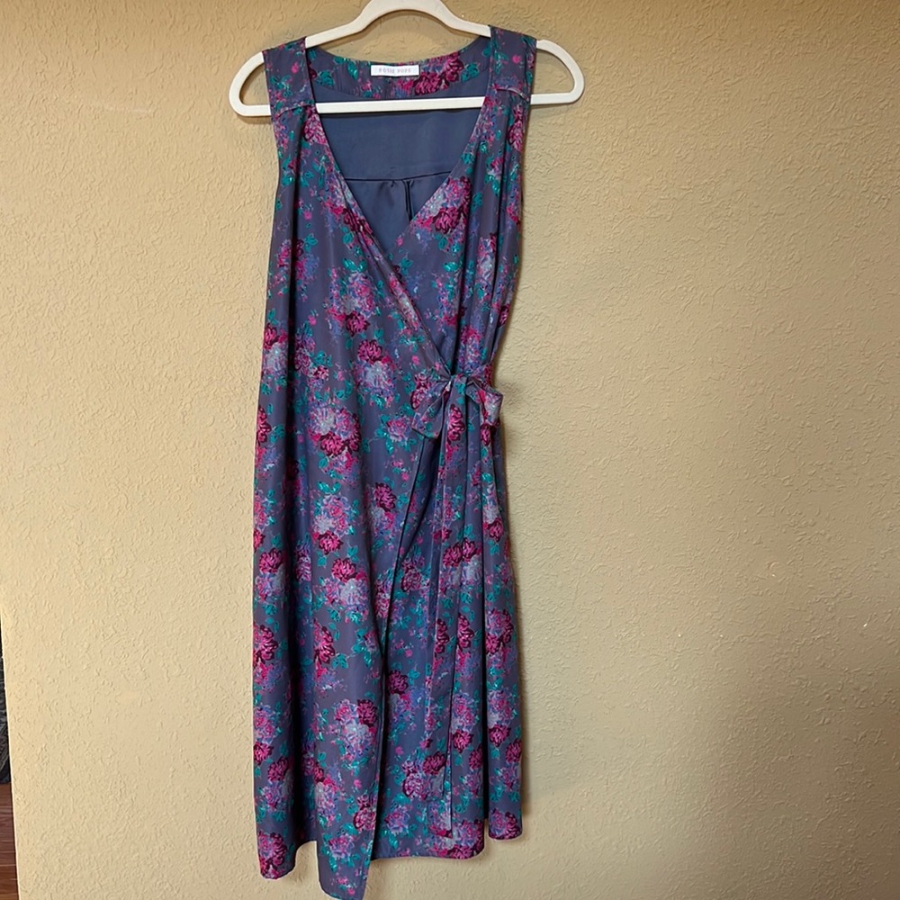 Rosie Pope maternity nursing wrap dress, M, sweet floral print, lightly lined